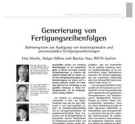 Generierung von Fertigungsreihenfolgen